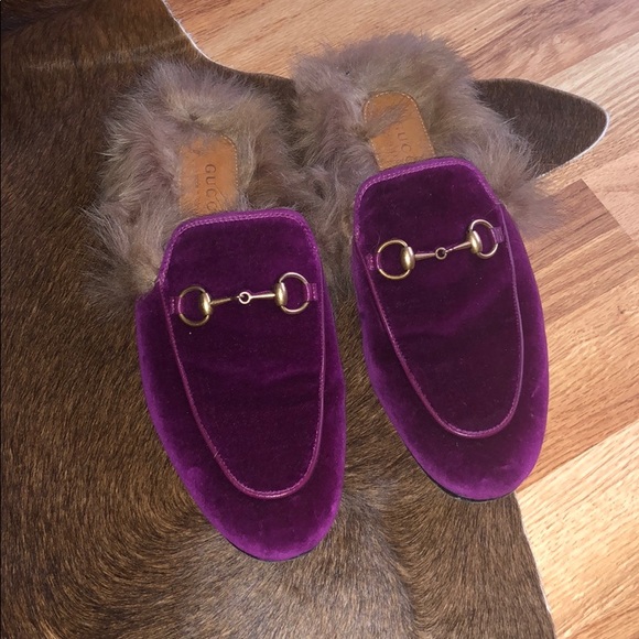 Gucci Shoes - Gucci velvet slippers Excellent condition